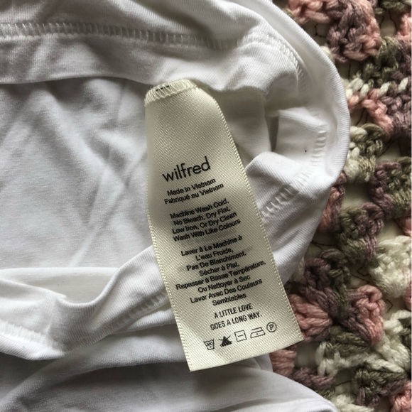 Aritzia Wilfred White tie-back tee - Picture 8 of 14